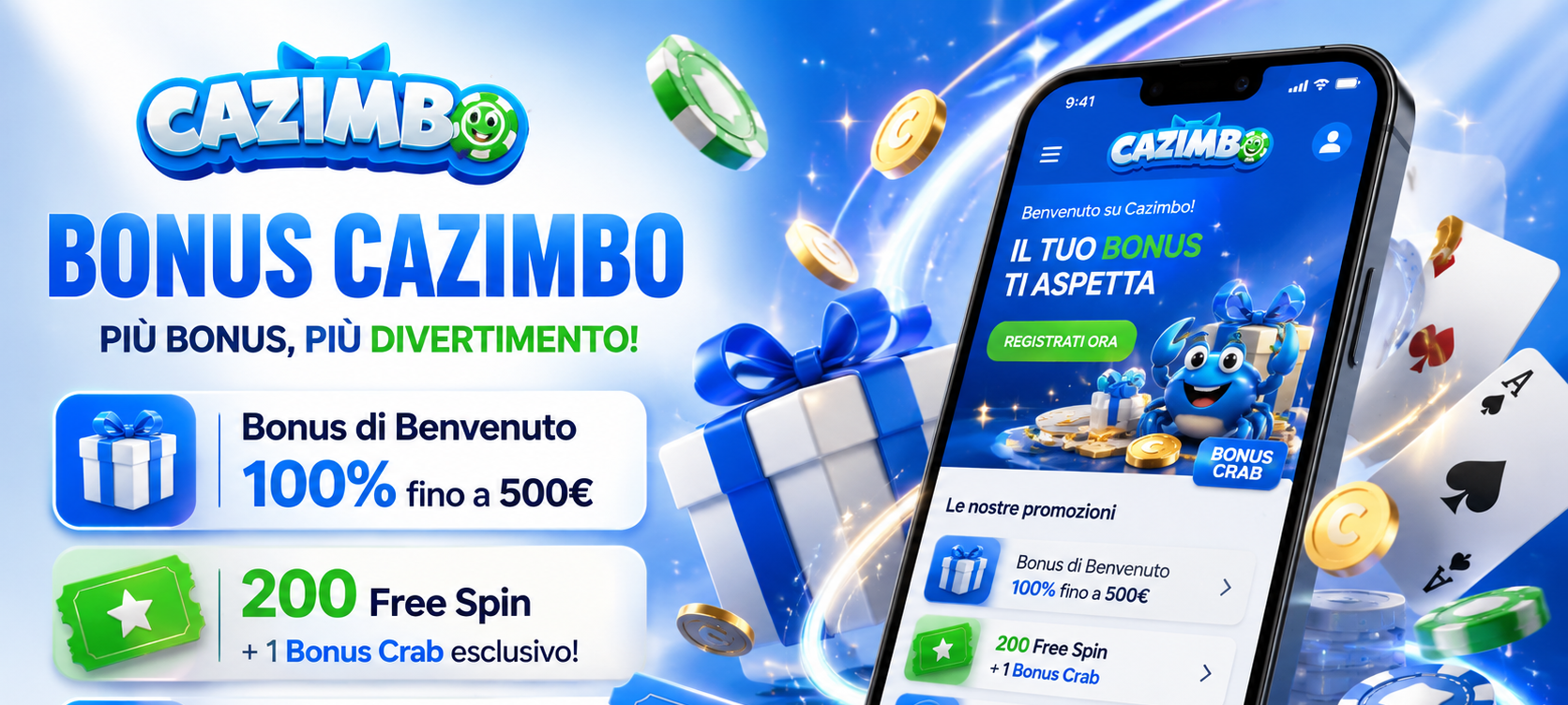 Bonus Cazimbo Casino: Giri Gratis, Pacchetto di Benvenuto e Promozioni Attive